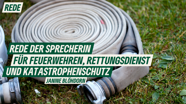 Rede von Janine Blöhdorn, Sprecherin für Feuerwehren und Zivilschutz