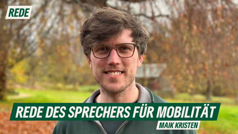 Rede des mobilitätspolitischen Sprechers Maik Kristen