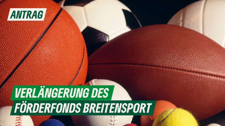 Antrag: Verlängerung des Förderfonds Breitensport