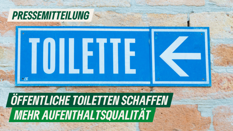 Pressemitteilung: Öffentliche Toiletten schaffen mehr Aufenthaltsqualität