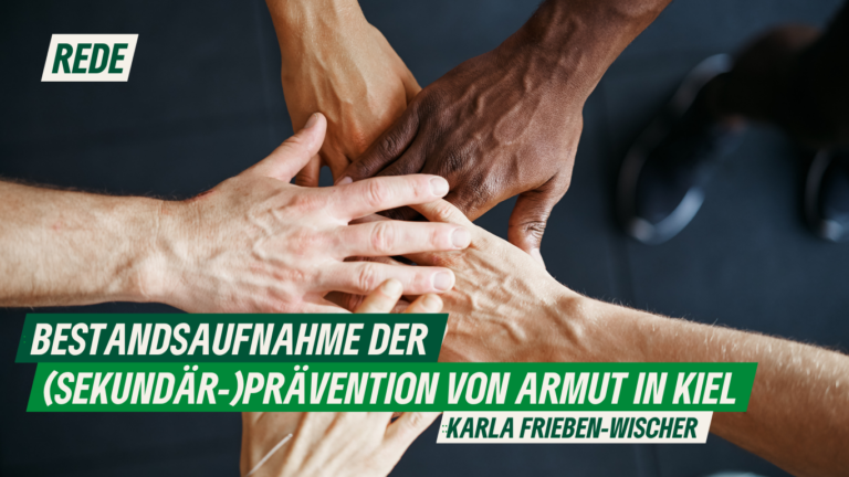 Rede zur Bestandsaufnahme der (Sekundär-)Prävention von Armut in Kiel von Karla Frieben-Wischer