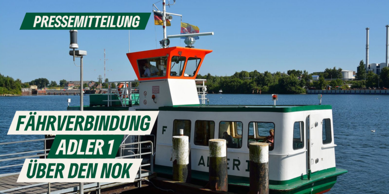 Pressemitteilung: Fährverbindung „Adler 1“ über den Nord-Ostsee-Kanal