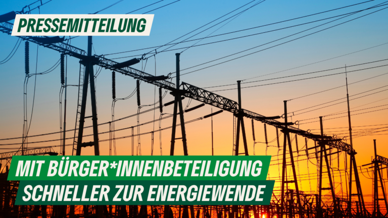 Presse: Mit Bürger*innenbeteiligung schneller zur Energiewende