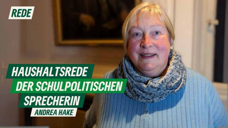 Haushaltsrede der schulpolitischen Sprecherin Andrea Hake