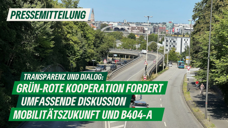 Presse: Transparenz und Dialog: Grün-rote Kooperation fordert umfassende Diskussion zur Mobilitätszukunft und B 404-Ausbau