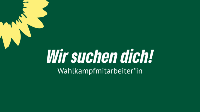 Stellenausschreibung: Wahlkampfmitarbeiter*in