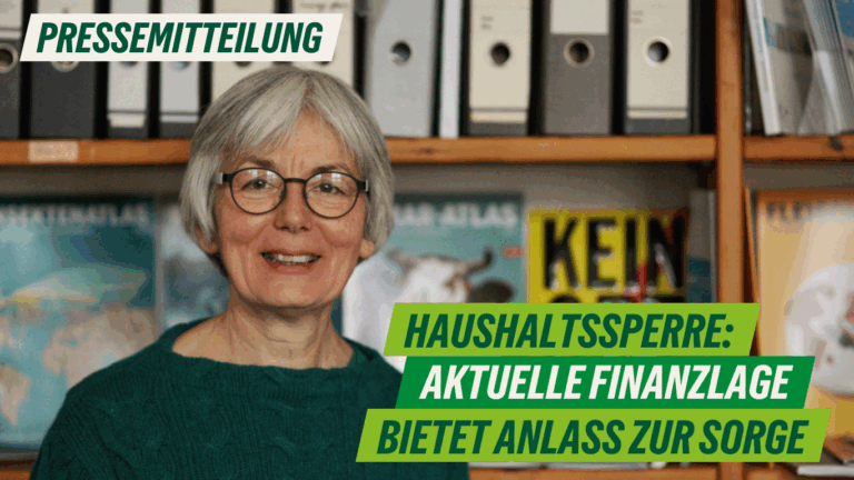 Presse: Haushaltssperre: Aktuelle Finanzlage bietet Anlass zur Sorge