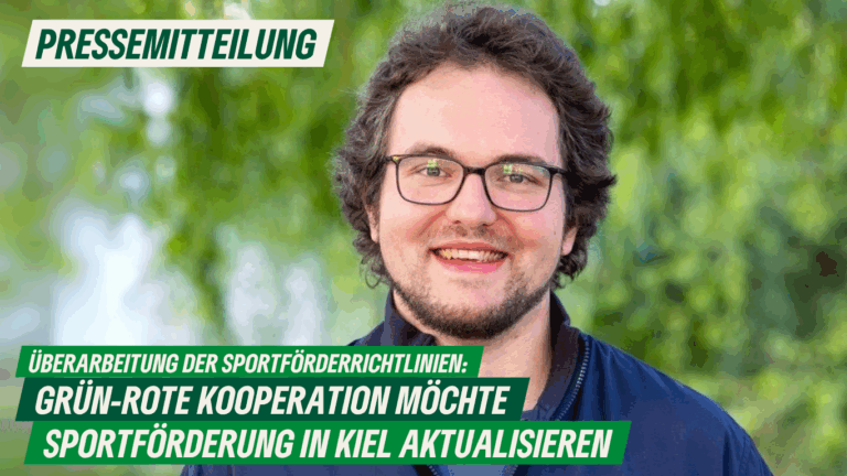 Presse: Überarbeitung der Sportförderrichtlinien: Grün-Rote Kooperation möchte Sportförderung in Kiel aktualisieren
