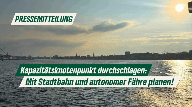 Pressemitteilung: Kapazitätsknoten durchschlagen: Mit Stadtbahn und autonomer Fähre planen 
