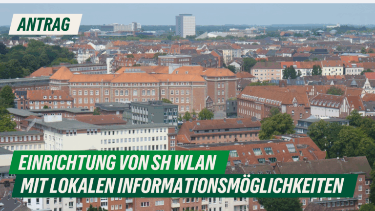 Antrag: Einrichtung von SH WLAN mit lokalen Informationsmöglichkeiten