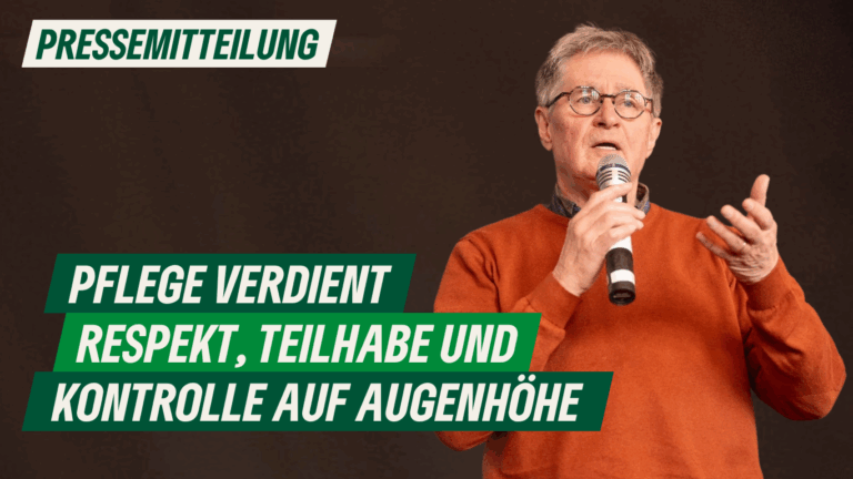 Presse: Pflege verdient Respekt, Teilhabe und Kontrolle auf Augenhöhe