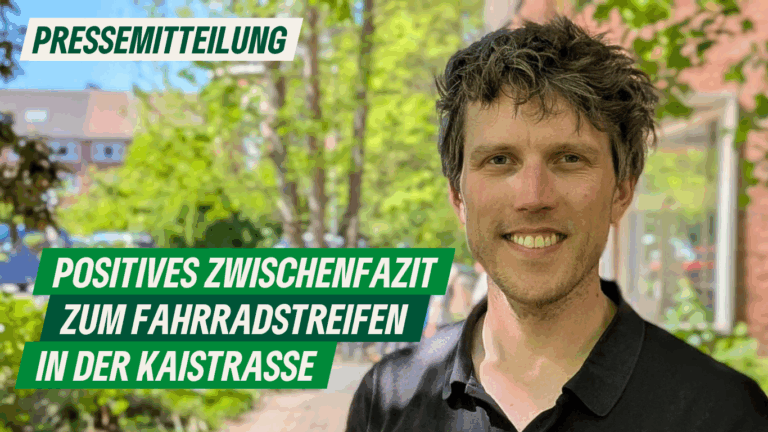 Presse: Positives Zwischenfazit zum Fahrradstreifen in der Kaistraße 