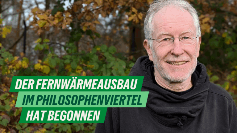Der Fernwärmeausbau im Philosophenviertel hat begonnen