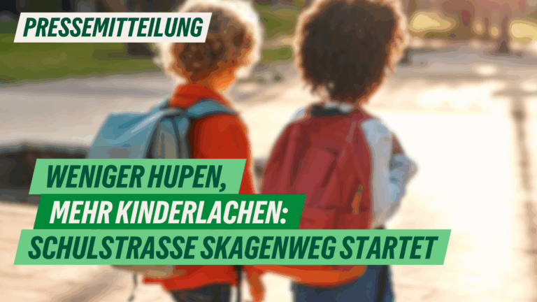Presse: Weniger Hupen, mehr Kinderlachen: Schulstraße Skagenweg startet 