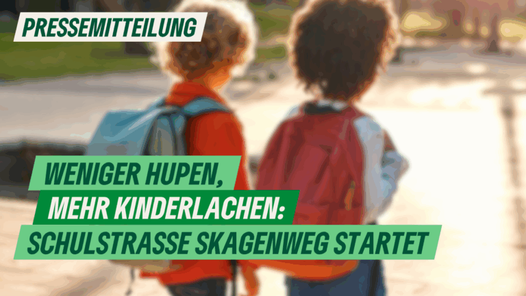 Presse: Weniger Hupen, mehr Kinderlachen: Schulstraße Skagenweg startet 