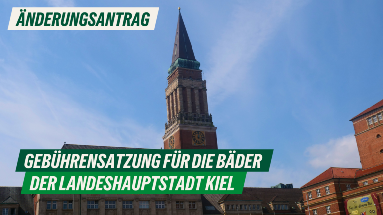 Änderungsantrag zur Gebührensatzung für die Bäder der Landeshauptstadt Kiel
