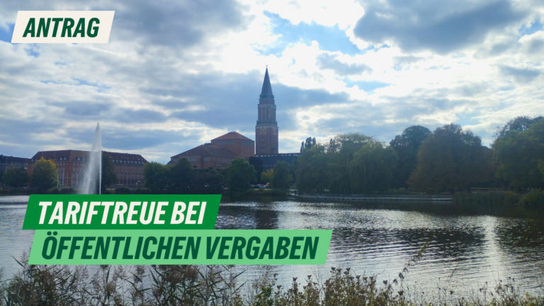 Antrag: Tariftreue bei öffentlichen Vergaben