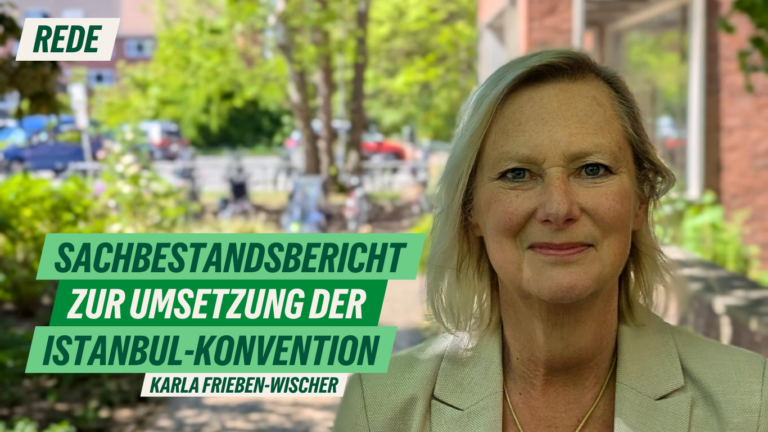 Rede zum Sachstandsbericht zur Umsetzung der Istanbul-Konvention von Karla Frieben-Wischer