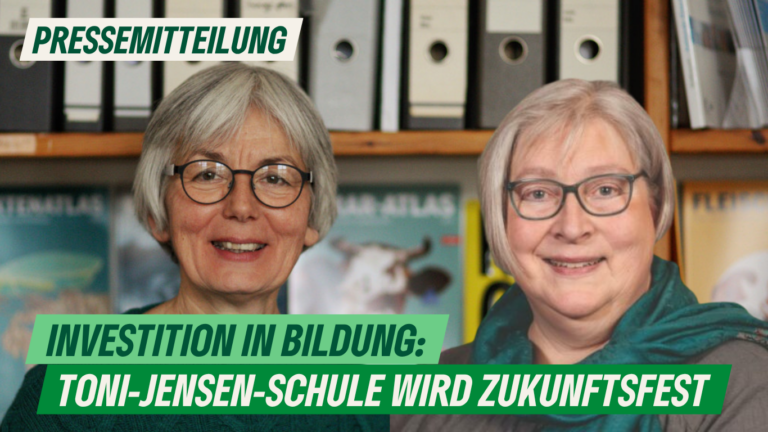 Presse: Investitionen in Bildung – Toni-Jensen-Schule wird zukunftsfest