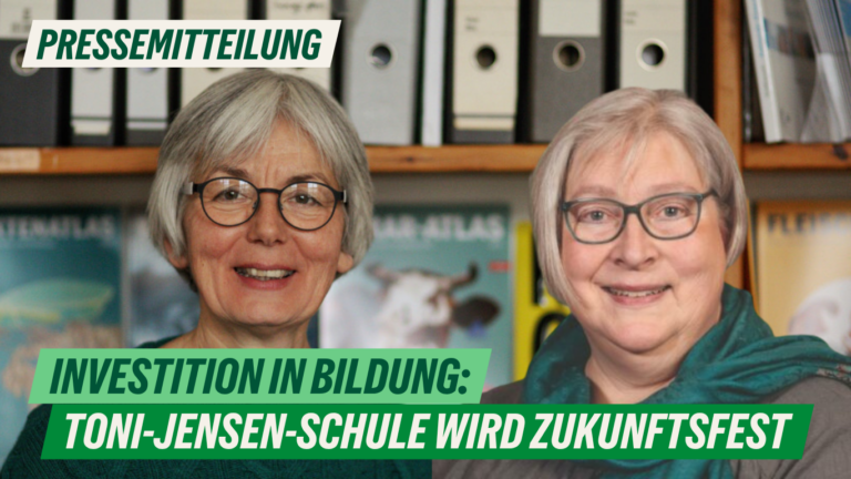 Presse: Investitionen in Bildung – Toni-Jensen-Schule wird zukunftsfest