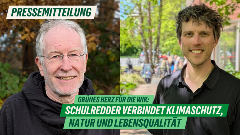 Presse: Grünes Herz für die Wik: Schulredder verbindet Klimaschutz, Natur und Lebensqualität