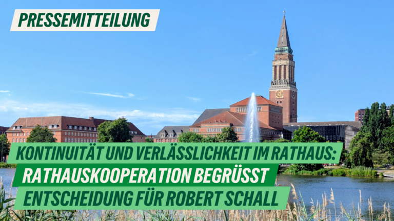 Presse: Kontinuität und Verlässlichkeit im Rathaus: Rathauskooperation begrüßt Entscheidung für Robert Schall