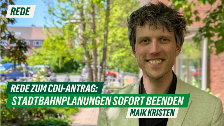 Rede zum CDU-Antrag „Stadtbahnplanungen sofort beenden“ von Maik Kristen