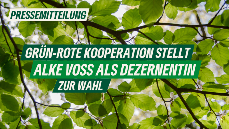 Pressemitteilung: Grün-rote Kooperation stellt Alke Voß als Dezernentin für das Dezernat Umwelt, Klimaschutz und Mobilität in der Ratsversammlung am 15. Februar 2024 zur Wahl 