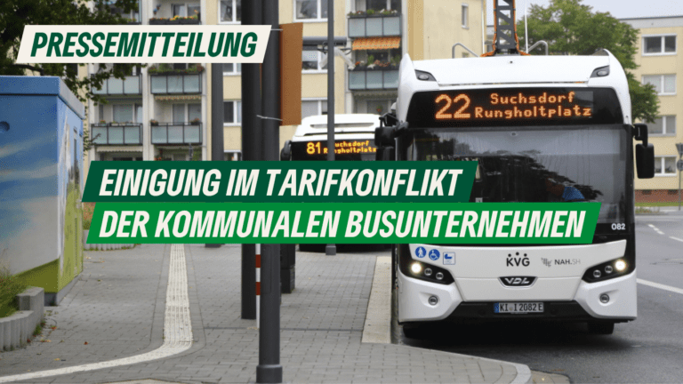 Pressemitteilung: Einigung im Tarifkonflikt der kommunalen Busunternehmen