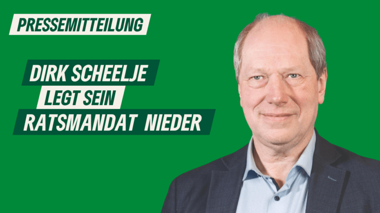 Pressemitteilung: Dirk Scheelje legt sein Ratsmandat nieder