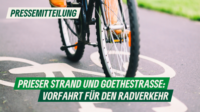 Pressemitteilung: Prieser Stand und Goethestraße: Vorfahrt für den Radverkehr